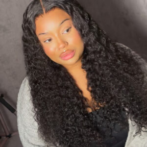 KAY HD Laceclosure Burmese curly wig 200% density
